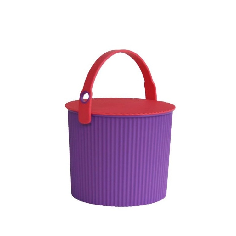 Bucket / basket with lid, SMALL OMNIOUTIL, 8L, Vivid Purple