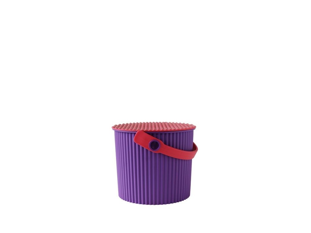 Bucket / basket with lid, MINI OMNIOUTIL, 4 L, Vivid Purple