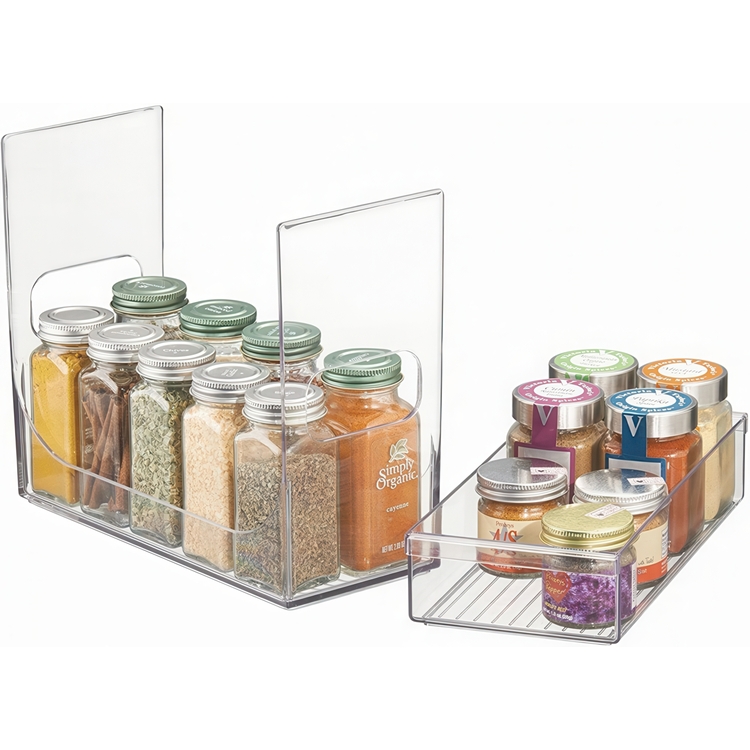 Spice Rack, LINUS CABINET ORGANIZER, 12 x 26 x 21,6 cm, Transparent