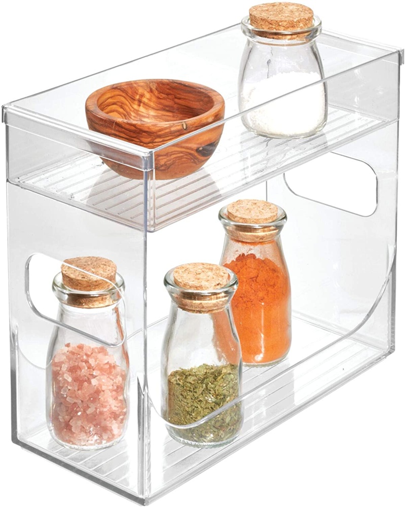 Spice Rack, LINUS CABINET ORGANIZER, 12 x 26 x 21,6 cm, Transparent