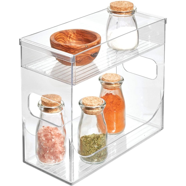 Spice Rack, LINUS CABINET ORGANIZER, 12 x 26 x 21,6 cm, Transparent