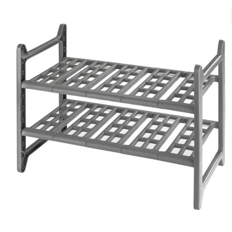 Under Sink Storage, Extendable, FLEXI UNDER-SINK SHELF, 45 - 80 cm, Grey
