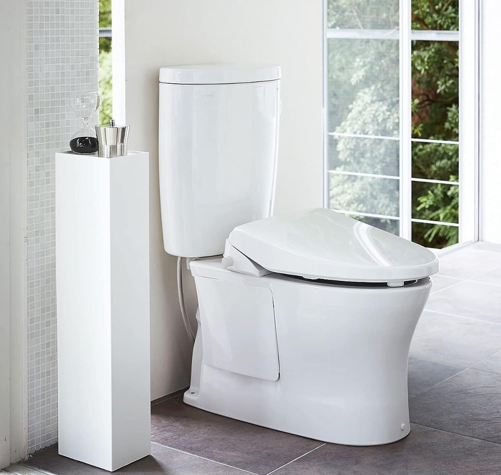 Shelf for toilet paper, TOWER SLIM TOILET RACK, 17 x 13 x H 70,5 cm, White