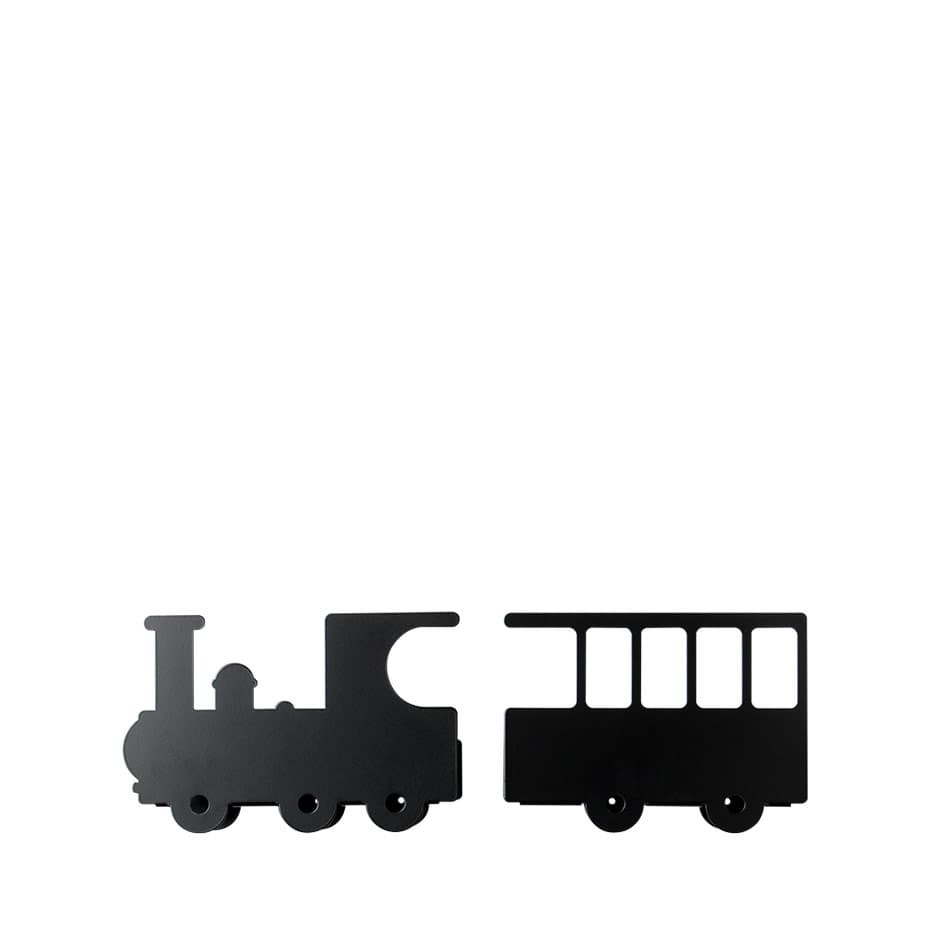 Shelves in metal, TRAIN BOOK SHELF, Black