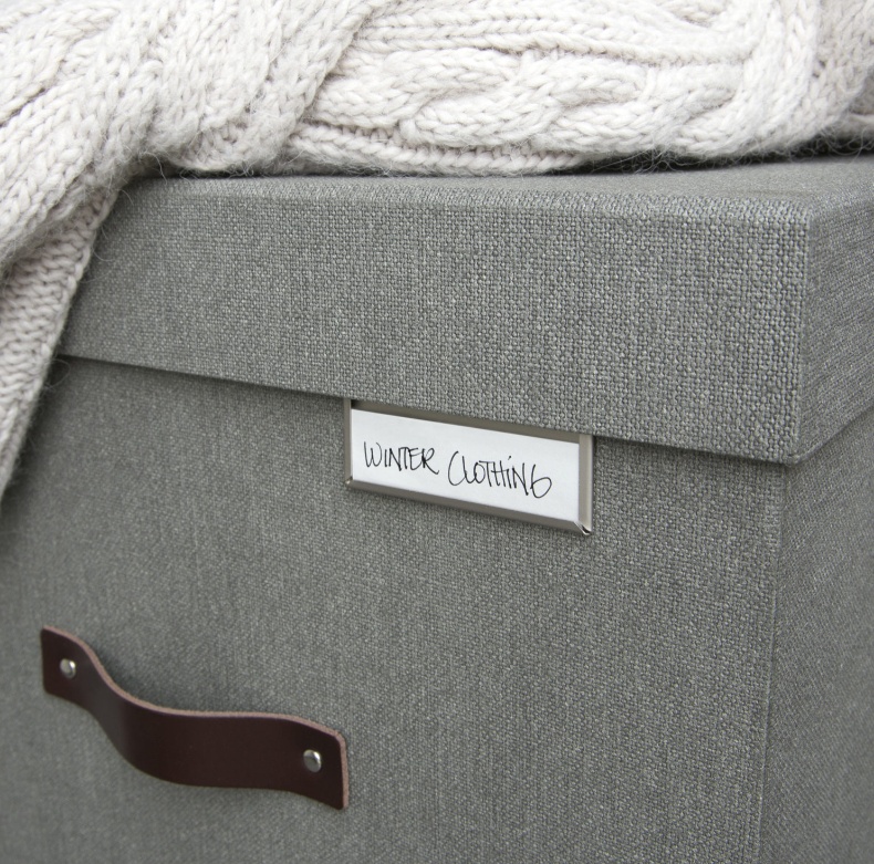 Pockets for labels, Metal, set of 4, BIGSO LARGE LABEL HOLDER, 7 x 7 cm, Soft gold