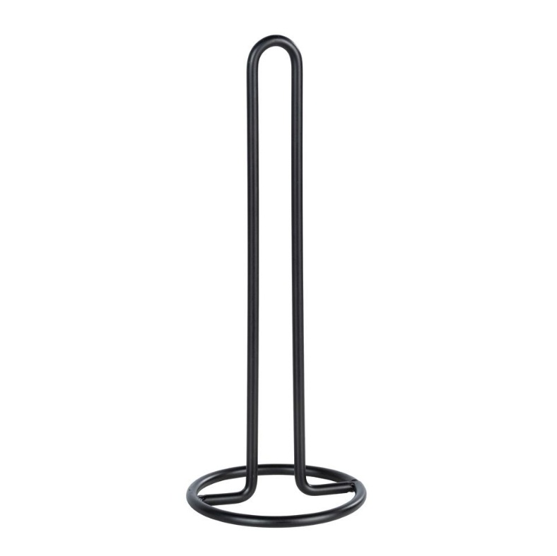Holder for paper towels, SCHWARZ, Black