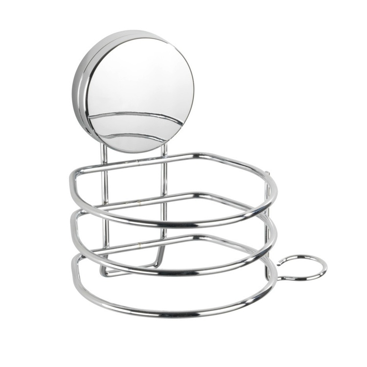 Holder for Hairdryer, Self-Adhesive, OSIMO STATIC-LOC, Silver