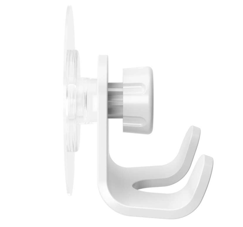 Razor holder / Double hook, Självhäftande, UMBRA FLEX ADHESIVE, White