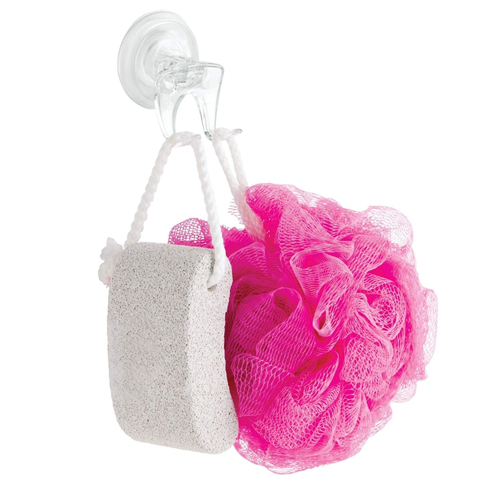 Holder for razor with suction cup, ID POWER LOCK, Clear