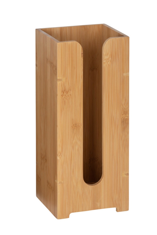 Toilet paper reserve, BAMBOO, 15 x 14 x H35,5 cm, Nature
