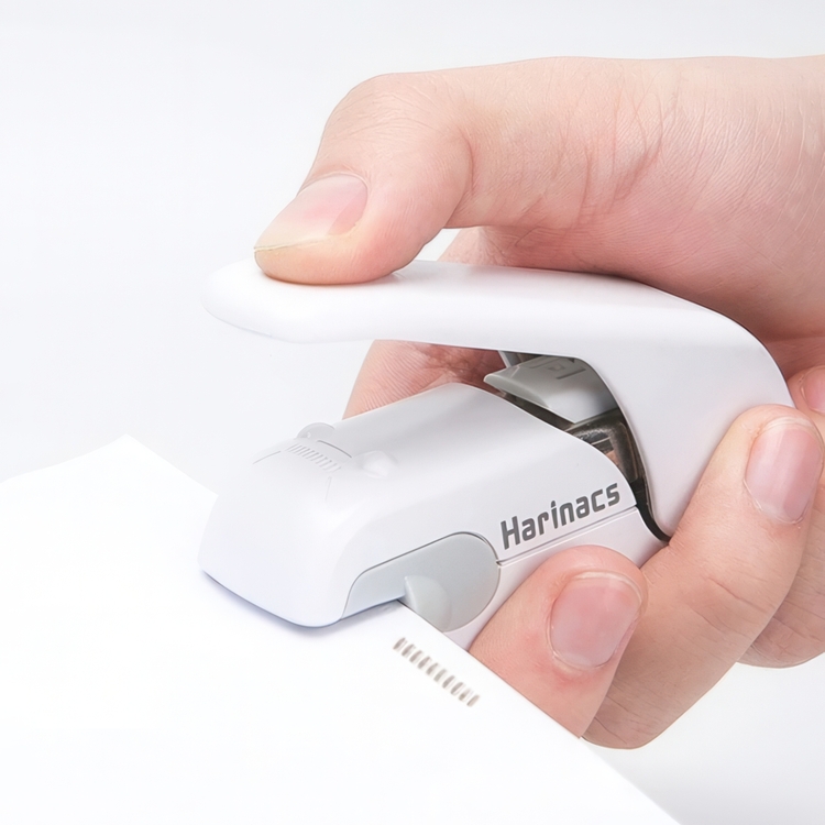Press Stapler, Japanese, KOKUYO HARINACS, White