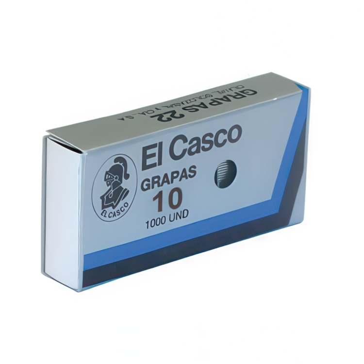 Staples, Set of 1000, EL CASCO No 10, Silver