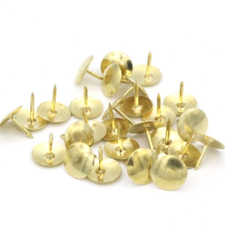 Thumbtacks, 100 pcs, HÄFTSTIFT, Ø 9,5 mm, Gold