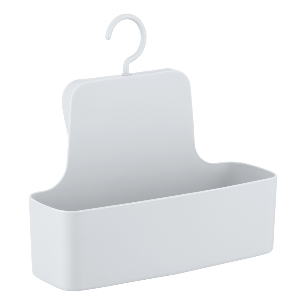 Hanging bathroom basket, BARCELONA, 26 x 9 x H 24 cm, White