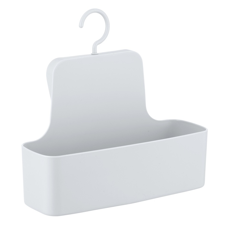 Hanging bathroom basket, BARCELONA, 26 x 9 x H 24 cm, White