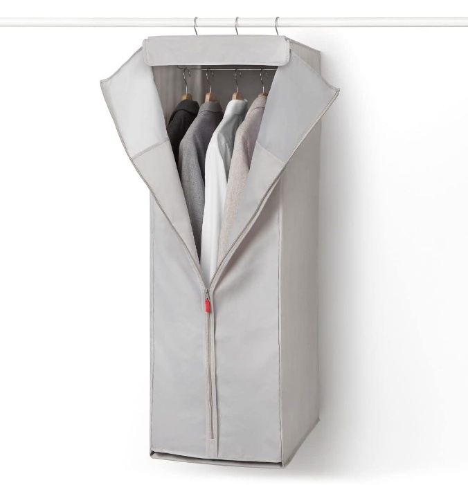 Hanging Wardrobe, PREMIUM COLGANTE, 50 x 40 x H 125 cm, Light Grey 