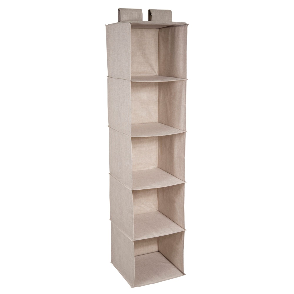 Shelves, 5 compartments, BIGSO HANGIN CLOSET, 30 x 30 x H133,5 cm, Beige