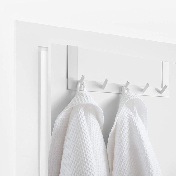 Hangers over the door - 5 hooks, COLGADOR PUERTAS, White