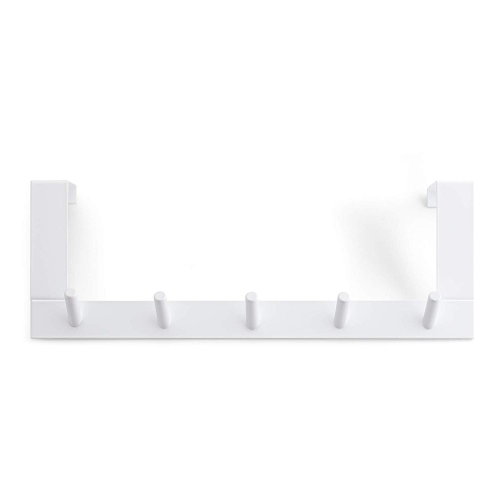 Hangers over the door - 5 hooks, COLGADOR PUERTAS, White