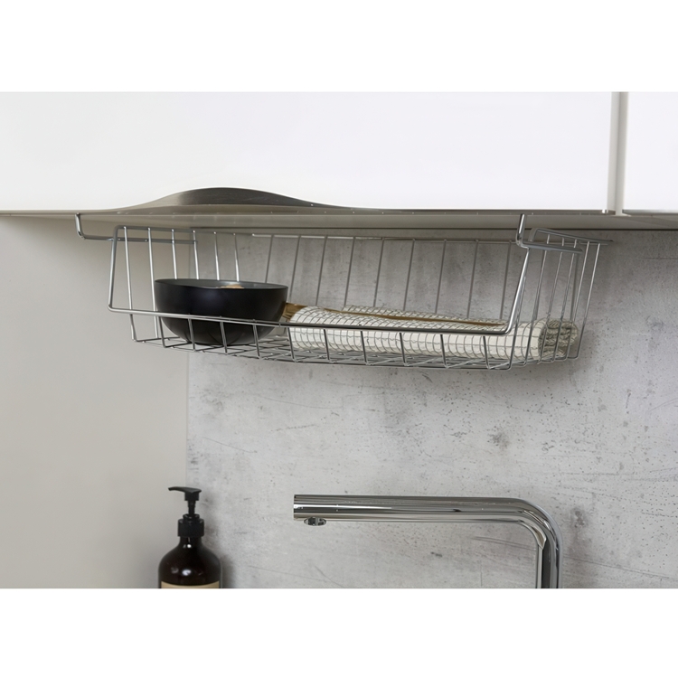 Hanging basket / Extra shelf, Large. HÄNGEKORB, 44x 27 x H 15 cm, Silver