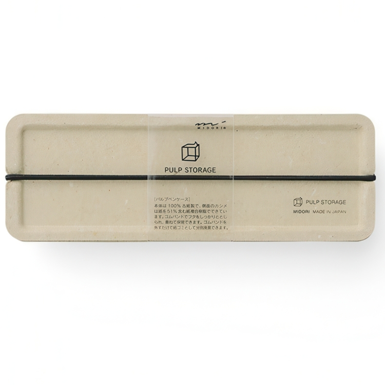 Pen Box made of waste paper, MIDORI PULP STORAGE