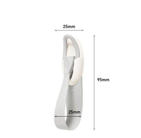 Cord Bundlers, Self-adhesive, Set of 2, COMMAND, 2,5 x H9,5 cm, White