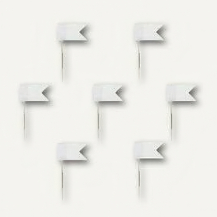 Map Pins, Set of 20, FLAG PINS