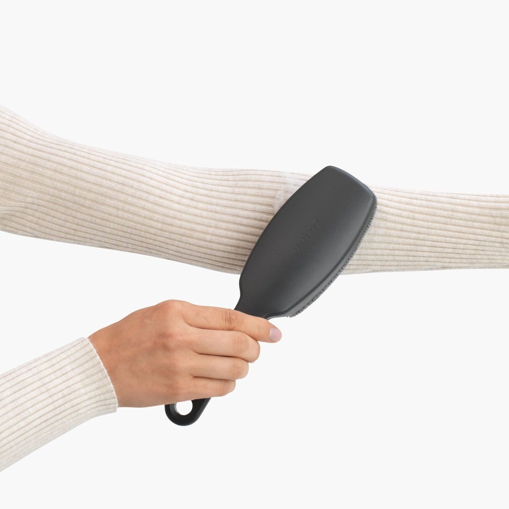 Clothes brush, for left and right handed, BRABANTIA, Black / Dark grey