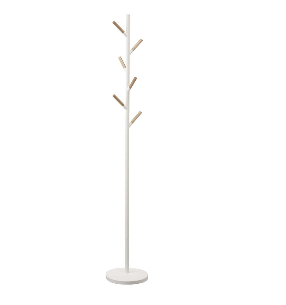 Coat Hanger, PLAIN TREE, Ø 28 x H 177 cm, Yamazaki , White