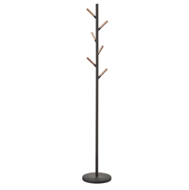 Coat Hanger, PLAIN TREE, Ø 28 x H 177 cm, Yamazaki, Black
