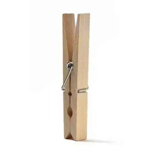 Wooden clothes pegs, Set of 12, MOLLETTE, Nature