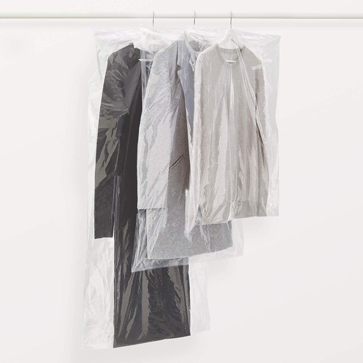 Cloth covers /Transparent Bags, Medium, Set of 3, SACOS GUARDARROPA, 65 x 125 cm, Clear