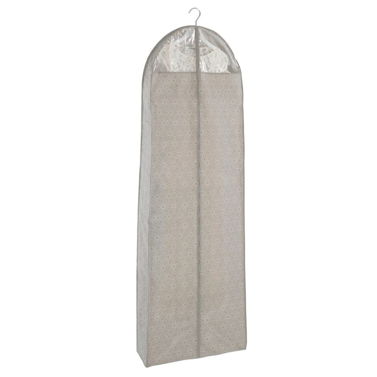 Dress cover for dresses, Extra Long, BALANCE PARTY DRESS, 60 x 20 x H 180 cm, Taupe