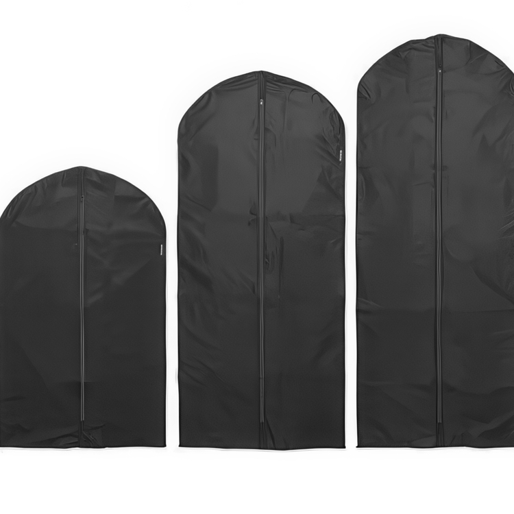 Clothes Cover, Set of 3, BRABANTIA - MEDIUM + LARGE + XL, Black
