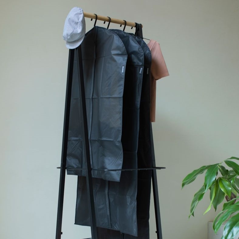 Clothes Cover, Set of 3, BRABANTIA - MEDIUM + LARGE + XL, Black