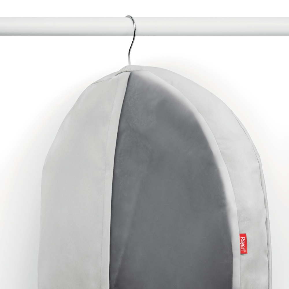  Garment bag, Extra Long, RAYEN PREMIUM, 60 x 5 x H 150 cm, Light Grey
