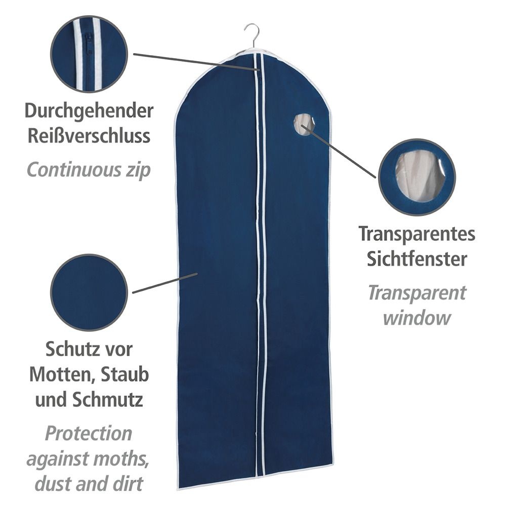 Garment bag, Extra Long, AIR, 60 x H 150 , Blue