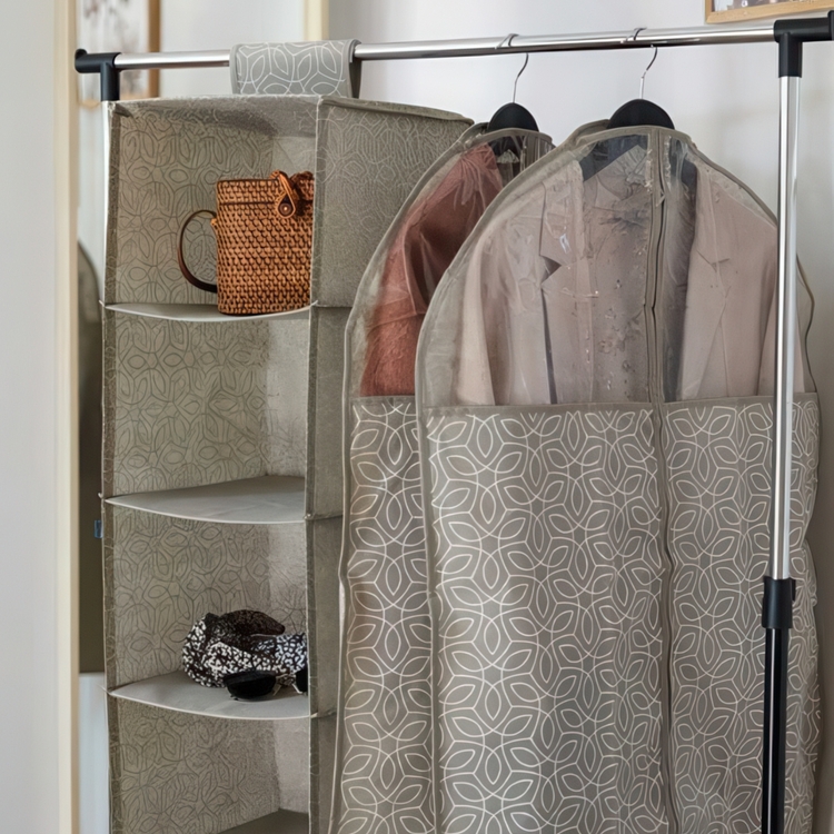 Dress cover / Garment bag, Extra Long, BALANCE LONG, 60 x H 150 cm, Taupe