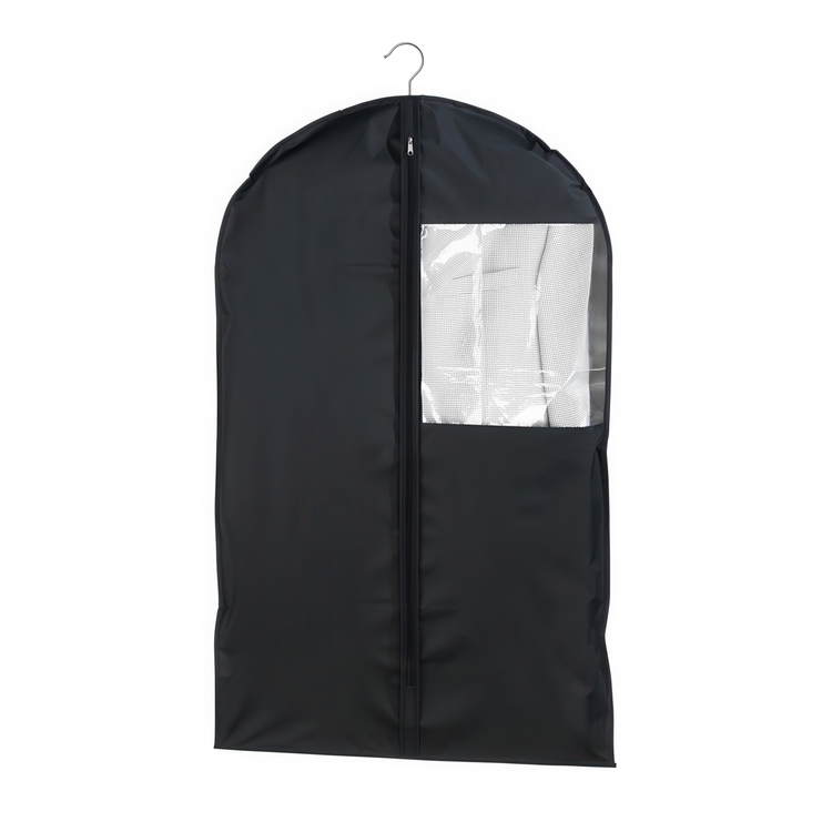 Garment bag, Short, DEEP BLACK, 60 x H 100, Black