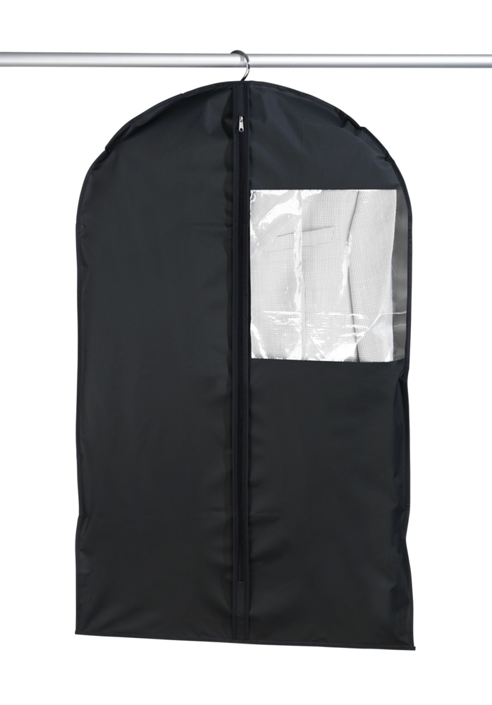 Garment bag, Short, DEEP BLACK, 60 x H 100, Black