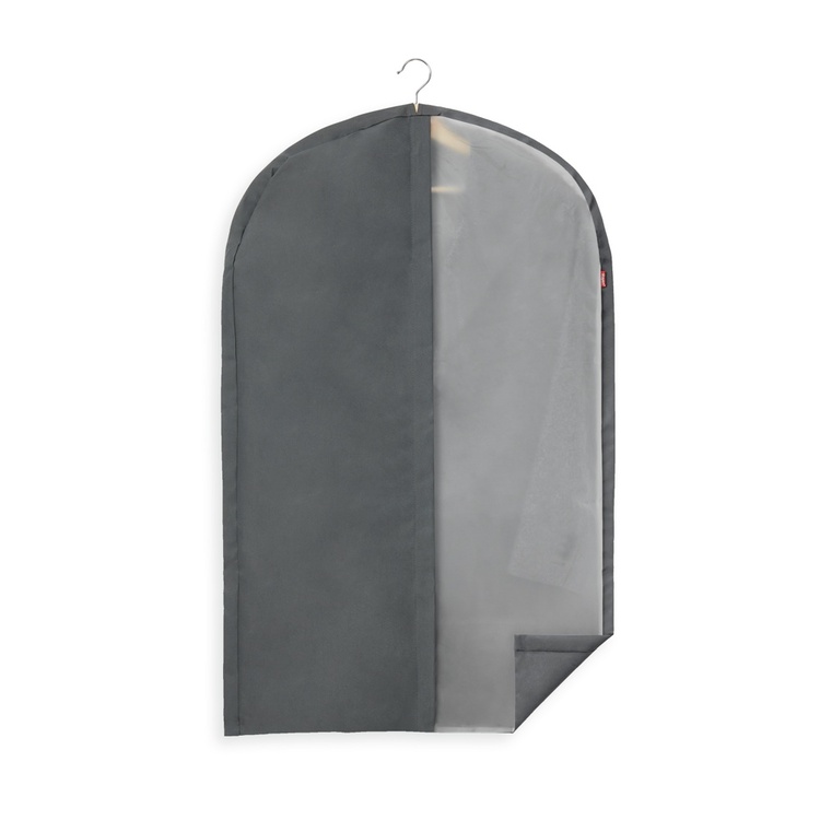 Dress cover / Garment bag, Short, RAYEN PREMIUM, 60 x 5 x H 100 cm, Dark Grey