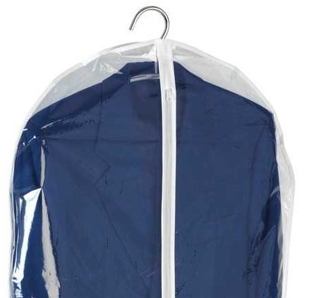 Dress cover / Garment bag, Short, KLEIDERSACK, 60 x H 100 cm, Transparent