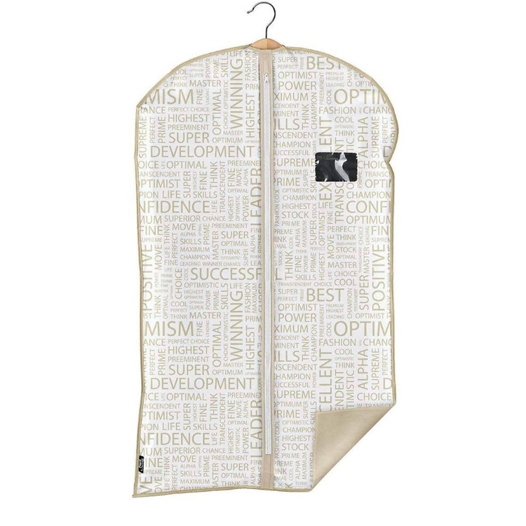 Dress cover / Garment bag, Short, URBAN GOLD, 60 x H 100 cm, White / Beige