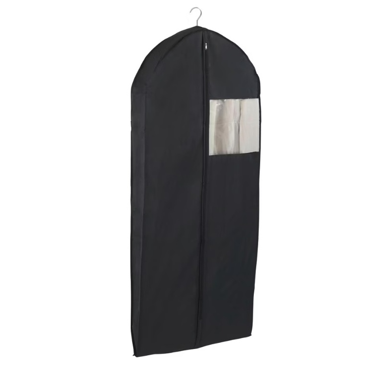 Dress cover, Long & Wide, DEEP BLACK, 60 x 12 x H 135 cm, Black