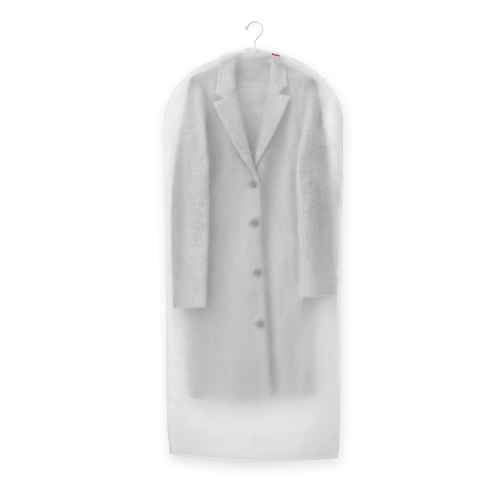 Dress cover / Garment bag, Long, MILKY WHIT MEDIUM , 60 x H 135, Transparent / Milky White