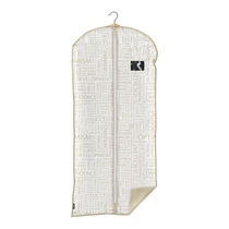 Dress cover / Garment bag, Long, URBAN GOLD, 60 x H135 cm, White / Beige