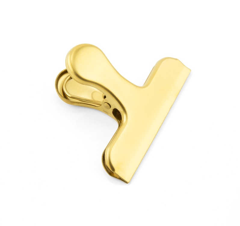 Metal Clip LETTER CLIP XL, 7,5 cm, Brass