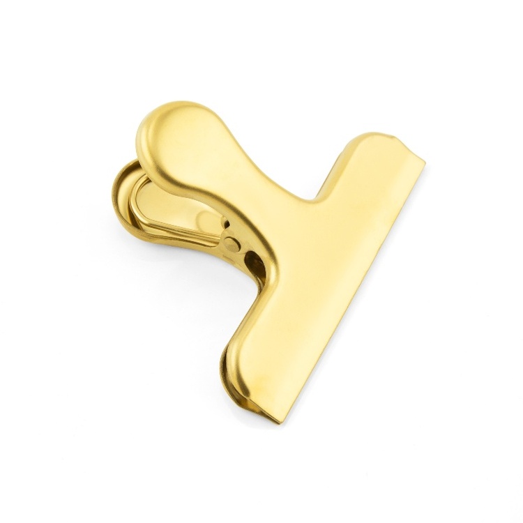 Metal Clip LETTER CLIP XL, 7,5 cm, Brass