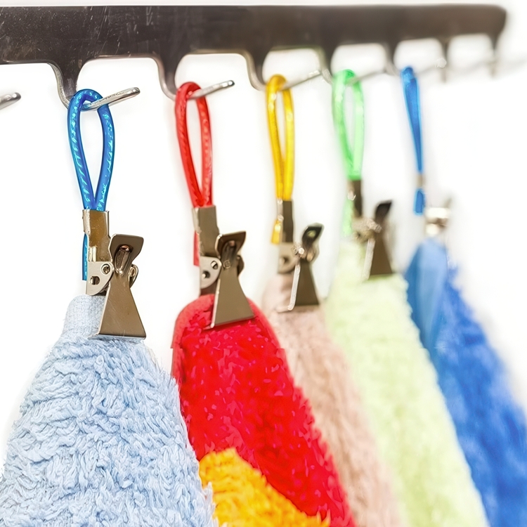 Towel clips, Set of 5, HABO, Assorted