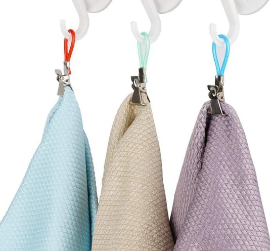 Towel clips, Set of 5, HABO, Assorted